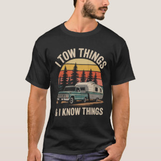 私はおもしろい物事を牽引し、私は物事を知っている Tシャツ