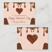 私はおもしろい犬のペットバレンタインズデイホリデーCa大好き ノートカード (正面/裏面)