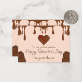 私はおもしろい犬のペットバレンタインズデイホリデーCa大好き ノートカード (正面/裏面インサイチュ)