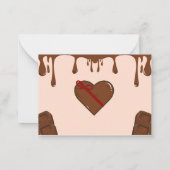 私はおもしろい犬のペットバレンタインズデイホリデーCa大好き ノートカード (裏面)