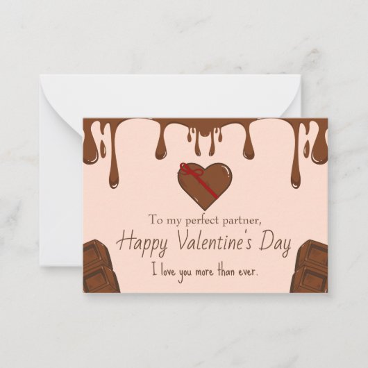 私はおもしろい犬のペットバレンタインズデイホリデーCa大好き ノートカード (正面)