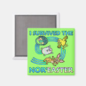 私はおもしろい生き延びノアーイースター マグネット (正面/裏面)