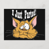 私はおもしろい粗野な贈り物を捨てたばかりだ ポストカード (正面)