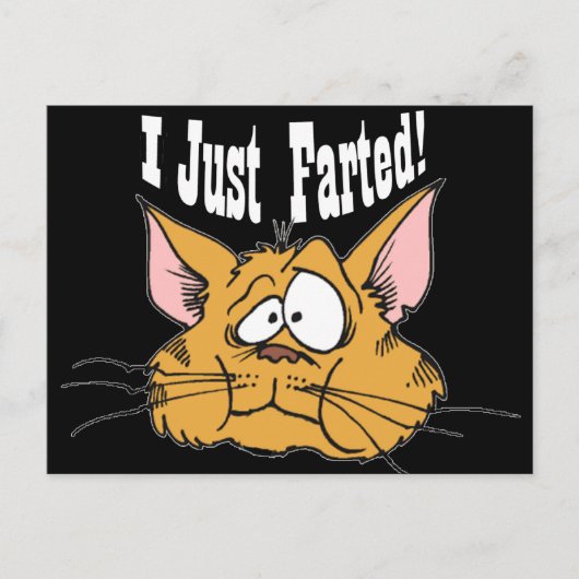 私はおもしろい粗野な贈り物を捨てたばかりだ ポストカード (正面)