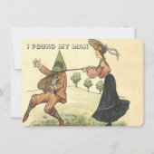 私はおもしろい自分の男を見つけた 招待状 (正面)