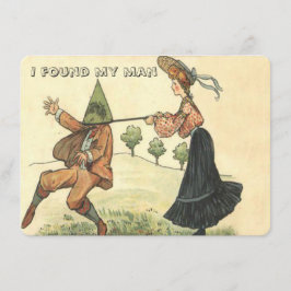 私はおもしろい自分の男を見つけた 招待状