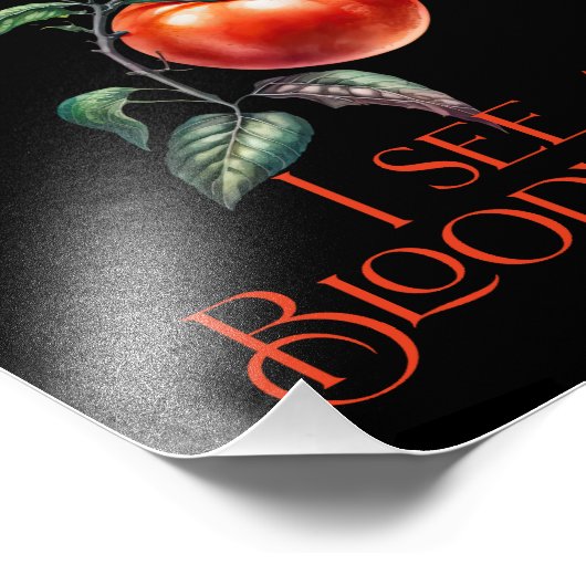 私はおもしろい血メアリーを見る フォトプリント            (角)