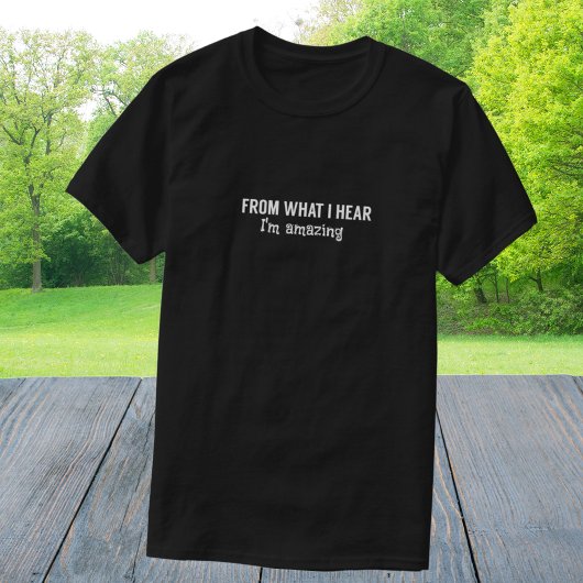 私はおもしろい驚くべきことだと聞いて Tシャツ