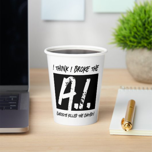私はおもしろいAI考えデベロッパーを壊した 紙コップ (インサイチュ)