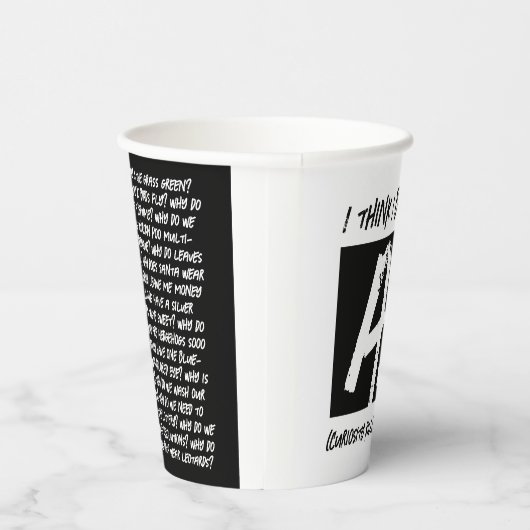 私はおもしろいAI考えデベロッパーを壊した 紙コップ (右)