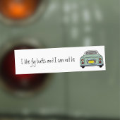 私はおもしろいGreen Figaro車のバンパーステッカーが好き バンパーステッカー