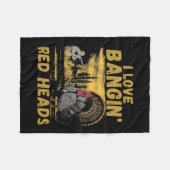 私はおもしろいNgin'レッドヘッズ狩りシーズントルコ大好き フリースブランケット (正面(横))