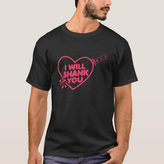 私はおもしろいTシャツの引用文をシャンク Tシャツ (正面)