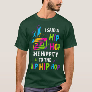 私はお尻にヒップホップバニーをホップするhippityと言ったおもしろい tシャツ