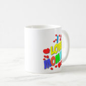 私はお母さんのマグを愛します コーヒーマグカップ (正面右)