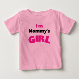 私はお母さんの女の子のTシャツおよびギフトです ベビーTシャツ
