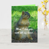 私はお母さんの幸せな母Day_Card愛します カード (黄色い花)