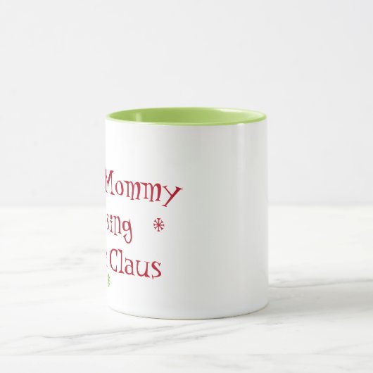私はお母さんの接吻のサンタクロースのマグを見ました マグカップ (中央)