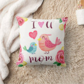 私はお母さんの母の日|の装飾用クッション愛します クッション (ブランケット)