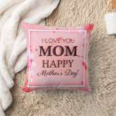 私はお母さんの母の日|の装飾用クッション愛します クッション (ブランケット)
