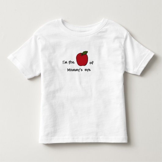 私はお母さんの目のAppleです- (または祖母、お父さん) トドラーTシャツ (正面)
