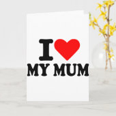 私はお母さんを愛している カード (黄色い花)