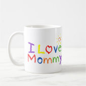 私はお母さんを愛します コーヒーマグカップ (左)