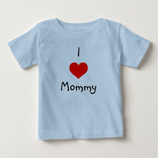 私はお母さんを愛します ベビーTシャツ