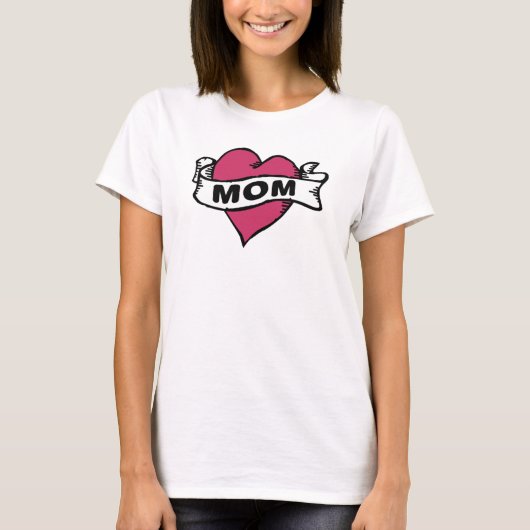 私はお母さんを愛します Tシャツ (正面)