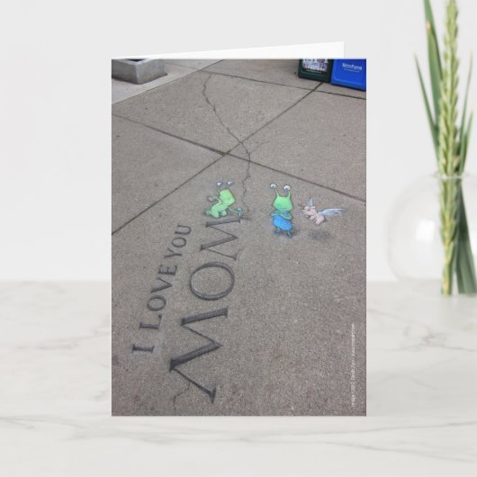 私はお母さん愛します カード (正面)