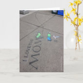 私はお母さん愛します カード (黄色い花)