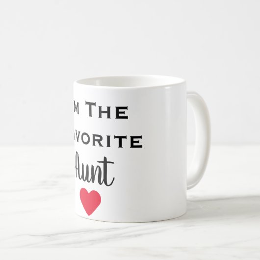 私はお気に入りのな叔母さんですMug コーヒーマグカップ (正面右)