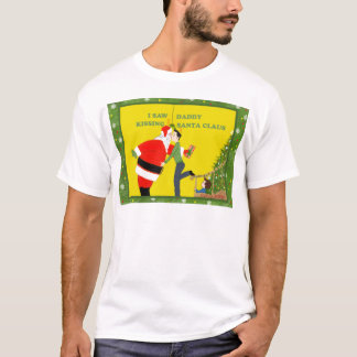 私はお父さんの接吻のサンタクロースのゲイのクリスマスを見ました Tシャツ