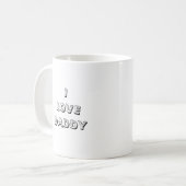 私はお父さんを愛します コーヒーマグカップ (正面左)