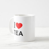 私はお茶が大好き コーヒーマグカップ (正面左)