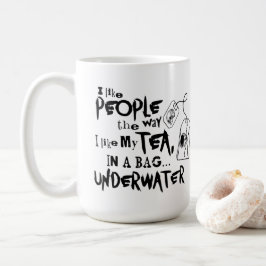 私はお茶が好きで人が好きだ コーヒーマグカップ