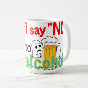 私はお酒に対してノーと言う コーヒーマグカップ