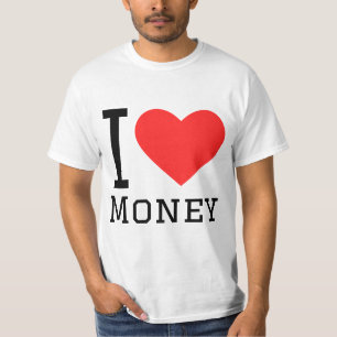 私はお金が大好きだ Tシャツ