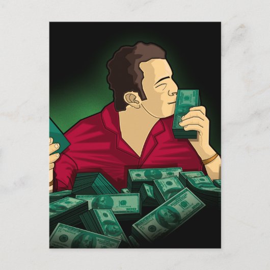 私はお金が大好き ポストカード (正面)