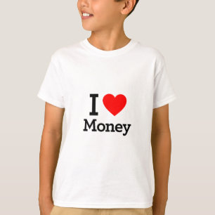 私はお金が大好き Tシャツ