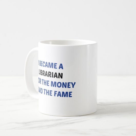 私はお金と名声のための司書になった コーヒーマグカップ (正面左)