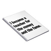 私はお金と名声の先生になった。 ノートブック (右側)