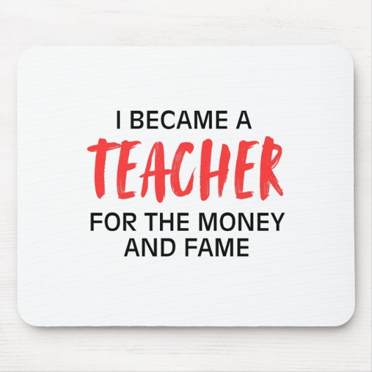 私はお金と名声の先生になった マウスパッド (正面)