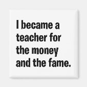 私はお金と名声の先生になった。 マグネット (正面)