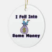 私はお金にころびました セラミックオーナメント (左)