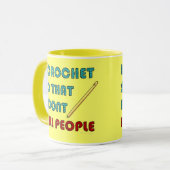 私はかぎ針で編みます、 マグカップ (正面左)