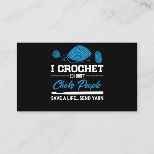 私はかぎ針編みで人救々を絞め殺す 名刺 (正面)