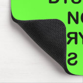 私はかつて失読症を患っていた(黒文字) マウスパッド (コーナー)