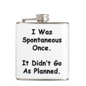 私はかつて自然発生的だった。 フラスク (正面)