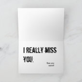 私はかみます、叫び、私は実際に恋しく思います! カード (内部)